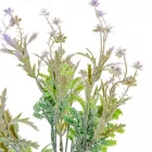 Díszítő csokor 5ágú rózsaszín, lila M35cm 48db/#