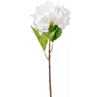 Hortenzia ág gumi fehér M55cm 24db/#