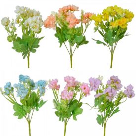 Virágos csokor 5ágú mix M30cm 30db/#