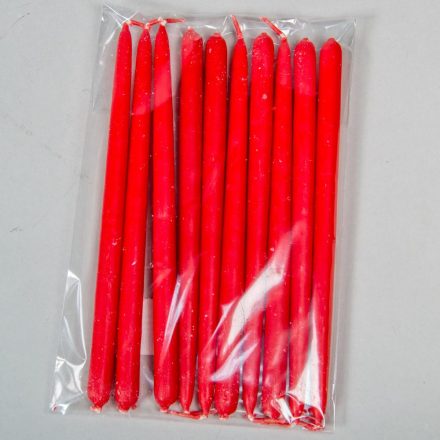 Kis ceruza gyertya piros 10db-os (db ár)