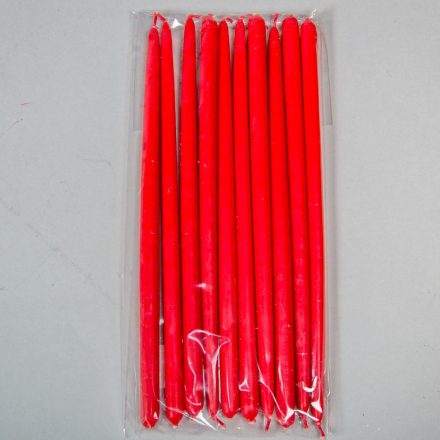 Nagy ceruza gyertya piros 10db-os (db ár)