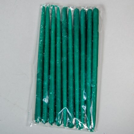 Nagy ceruza gyertya zöld 10db-os (db ár)