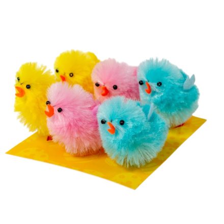 Csirke színes 4,5cm 6db-os