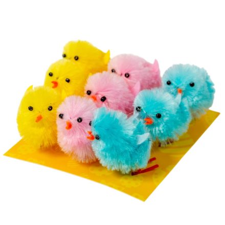 Csirke színes 3,5cm 9db-os