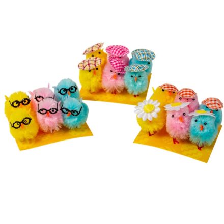 Csirke figura tavaszi 4,5cm 6db-os