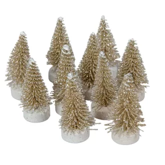 Mini fenyő óarany 4cm 10db-os