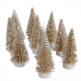 Mini fenyő óarany 6cm 10db-os