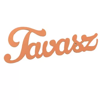 Tavasz felirat fa lazac 15cm