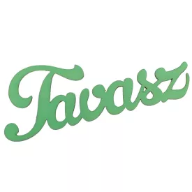 Tavasz felirat fa menta