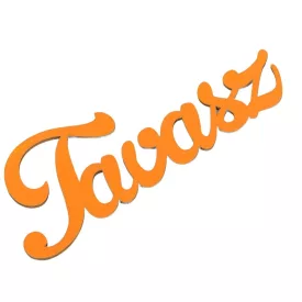 Tavasz felirat fa 15cm narancs