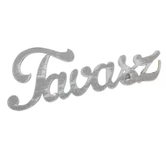 Tavasz felirat fa szürke 15cm