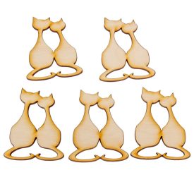 Szerelmes macskapár 8cm 5db-os