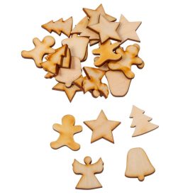 Natúr fa Karácsonyi vegyes figura 2,5cm 25db-os