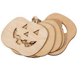 Natúr fa Halloween tök 8cm 5db-os