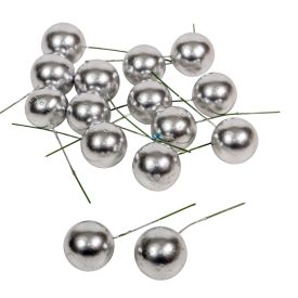 Bogyós betűző 3+5,5cm ezüst 15db-os