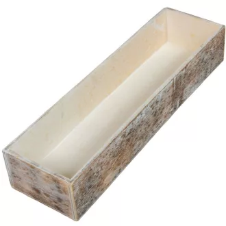 Dekor láda szürke koptatott  M6x35x10cm