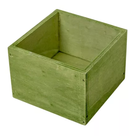 Dekoláda country-zöld rusztikus kocka M8x11x11cm