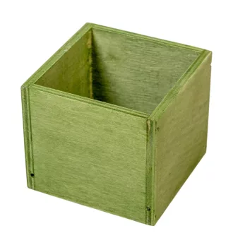 Dekoláda country-zöld rusztikus kocka M8x9x9cm