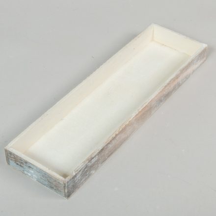 Fa tálca koptatott szürke M3x35x10cm 