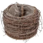 Fonott inda kaspó bélelt D17cm M12cm