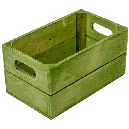 Rekesz country-zöld M10x20x12cm