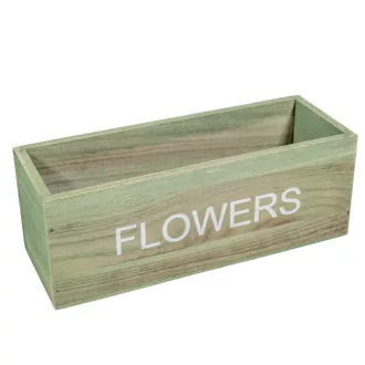 Dekoláda  zöld 'Flowers' M8x 22x8cm