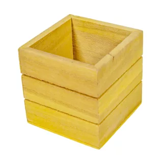 Dekoláda vintage mini sárga M8x8x8cm