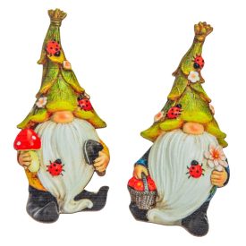 Nyomtatott dekorkarton katicás manó 9,5cm 2db-os