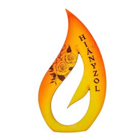 Nyomtatott fa - Örök láng 'Hiányzol' 14cm