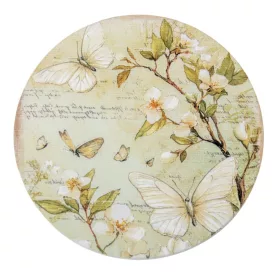   Nyomtatott fa tábla koszorú közép - Tav.zöld téma 11,8cm