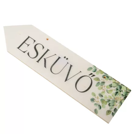 Nyomtatott fa nyíl Esküvő 30cm