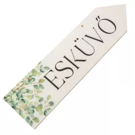 Nyomtatott fa nyíl Esküvő 30cm