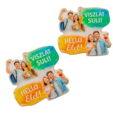 Nyomtatott dekorkarton  Viszlát suli... 8cm 2db-os