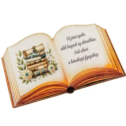 Nyomtatott dekorkarton - Ballagási könyv- A jövö... 13cm