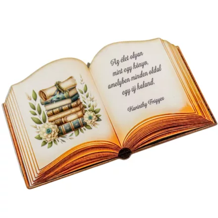 Nyomtatott dekorkarton - Ballagási könyv- Az élet... 13cm