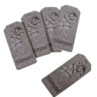 Nyomtatott fa Hiányzol biléta 6cm 5db-os