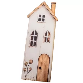 Nyomtatott dekorkarton Pasztell házikó fehér 23cm