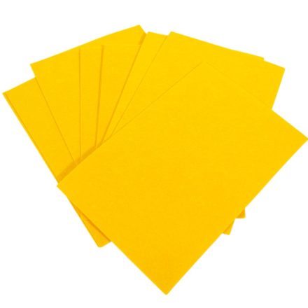 Barkács filc lap A4 méret sárga 2mm 10db-os