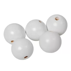 Fa golyó fehér 30mm 5db-os