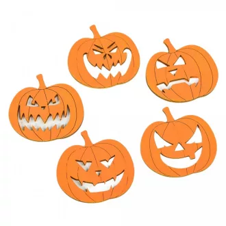 Halloween tök 5cm narancs 5db-os
