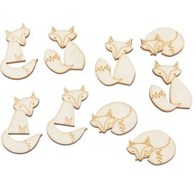 Natúrfa róka 5cm 9db-os