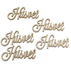 Natúrfa Húsvét felirat 7,5cm 5db-os