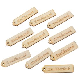 Natúr fa Emlékezünk tábla 6,5cm 10db-os