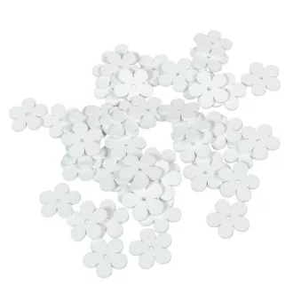 Fa virág fehér 2,5cm 50db-os