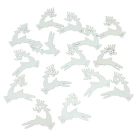 Szarvas ugró fa fehér 5cm 15db-os