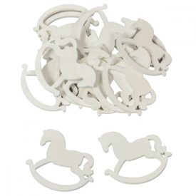 Hintaló fa fehér 5cm 15db-os