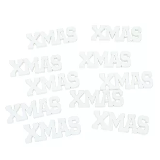 Xmas felirat fehér 7cm 10db-os