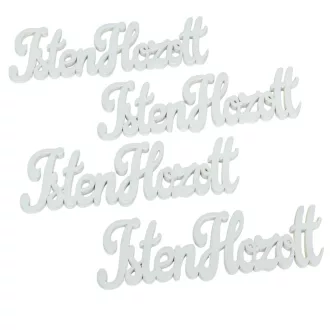 Isten hozott felirat fehér 15cm 4db-os