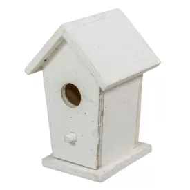 Fa madáretető fehér M10cm