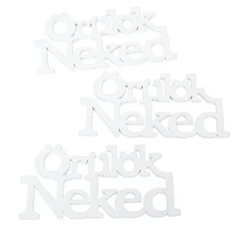 Fa Örülök neked felirat fehér 14cm 3db-os